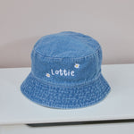Personalised Daisy Denim Bucket Hat