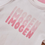 Personalised Bubble Name T-Shirt in Pink