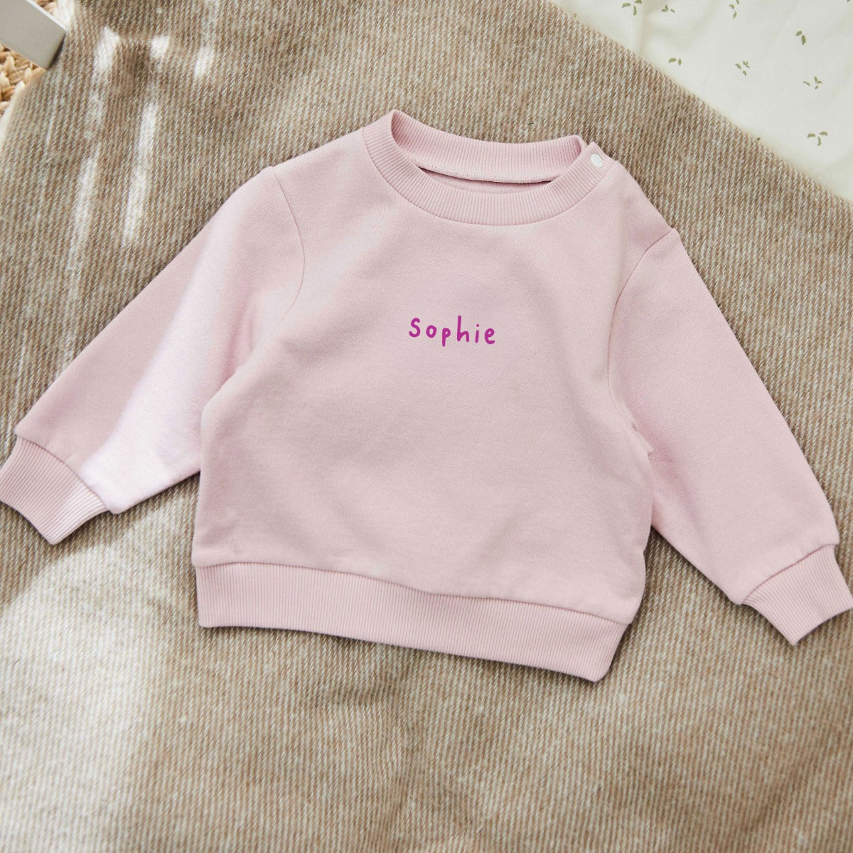 Personalised Pink Sweatshirt