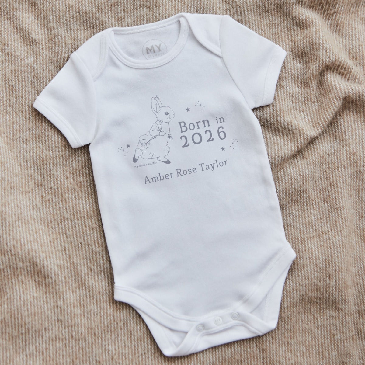 Personalised Born 2026 Peter Rabbit™ Bodysuit