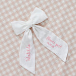 Personalised Ivory Flower Girl Hair Clip