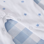 Personalised 'Happy Hanukkah' Blue Star Sleepsuit
