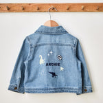 Personalised Natural History Museum™ Dinosaur Denim Jacket