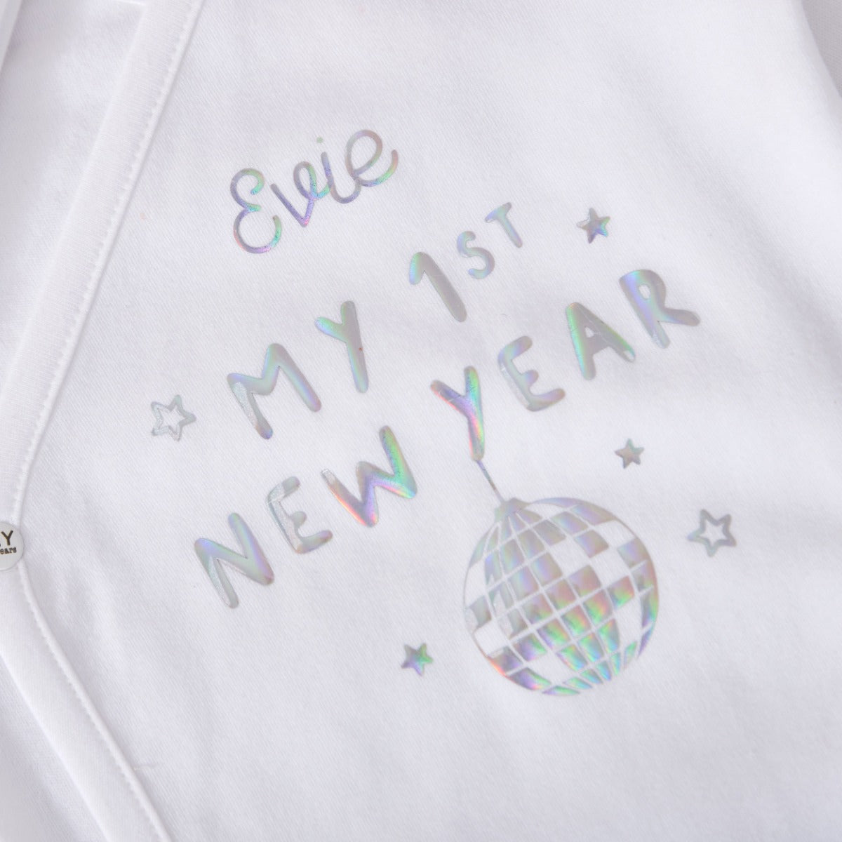 Personalised 'Happy New Year' Wrap Sleepsuit and Hat