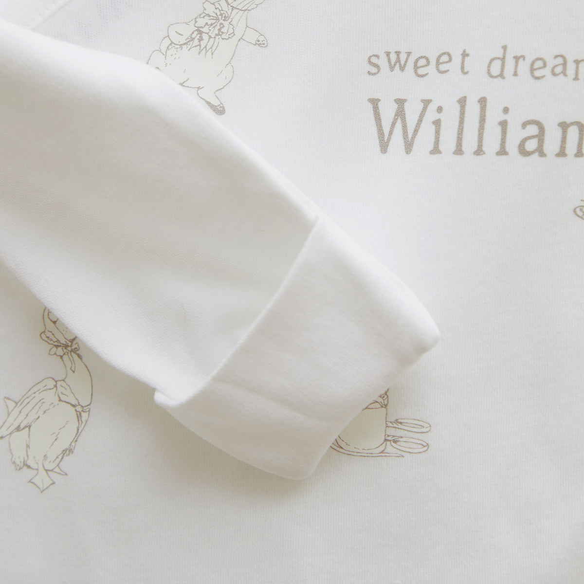 Personalised Peter Rabbit™ Wrap Sleepsuit & Hat Set 