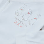 Personalised Three Flopsy™ Bunny Wrap Sleepsuit & Hat Set