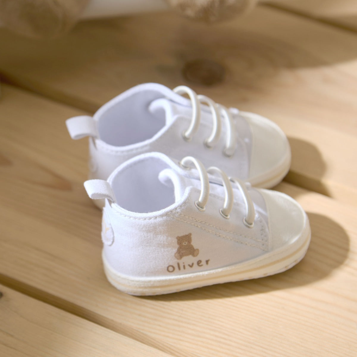 Personalised Biscuit Bear High Tops