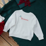 Personalised Nice List Approved Ecru Sweatshirt