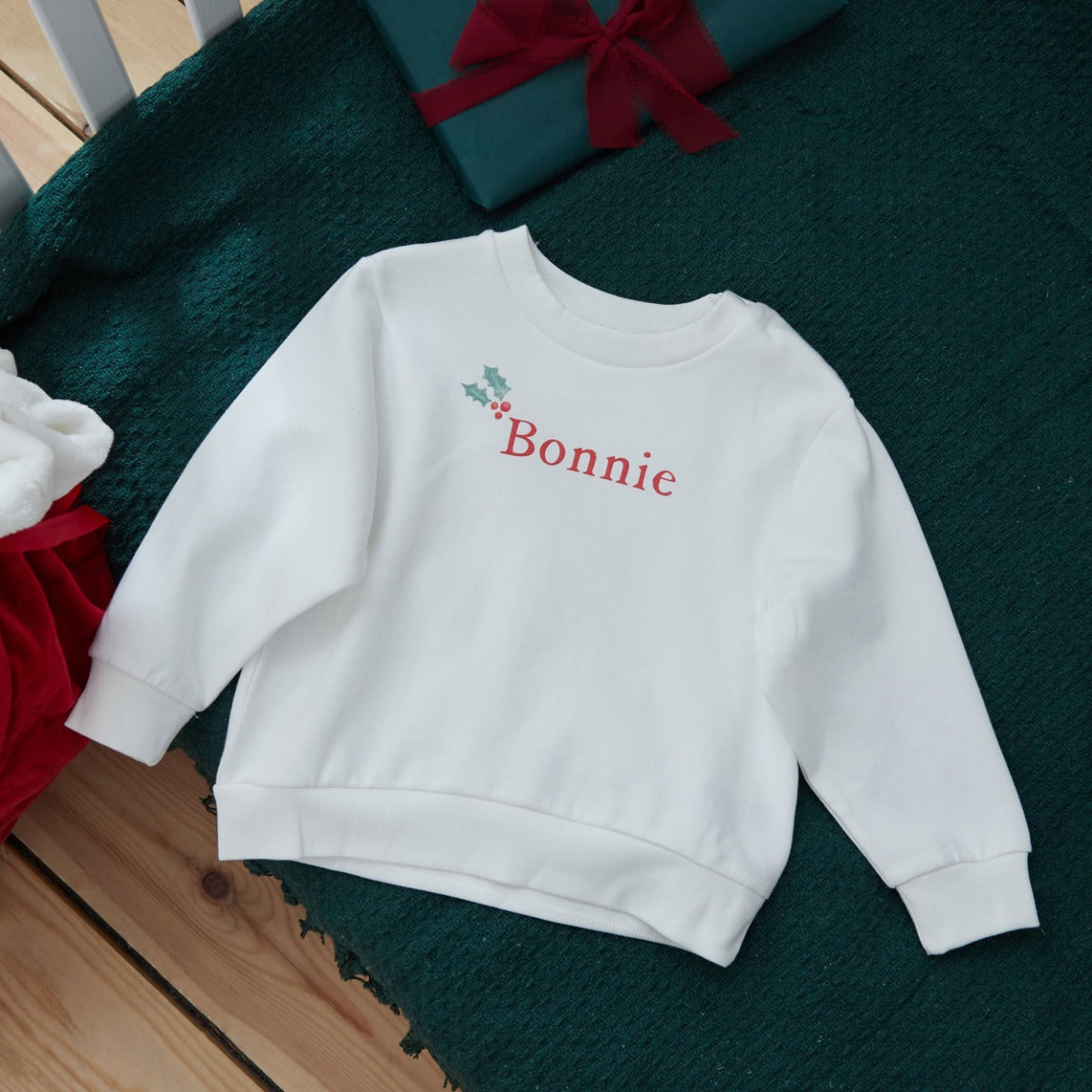 Personalised Nice List Approved Ecru Sweatshirt