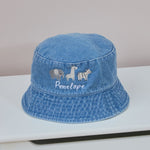Personalised Safari Animal Denim Bucket Hat