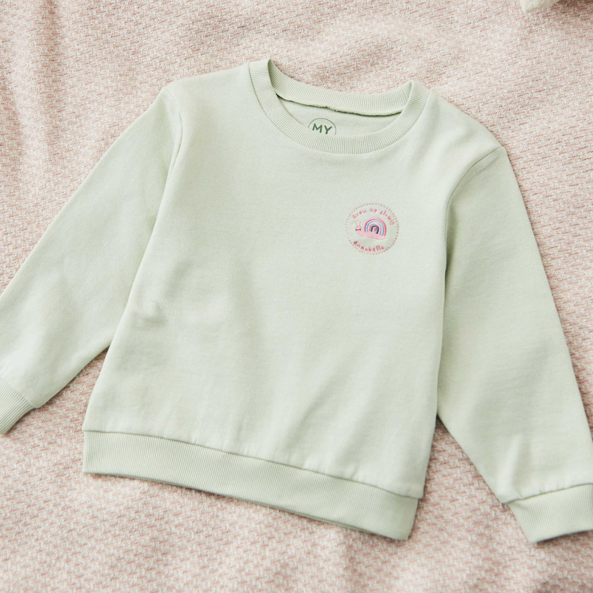Personalised Snail Sage Sweatshirt