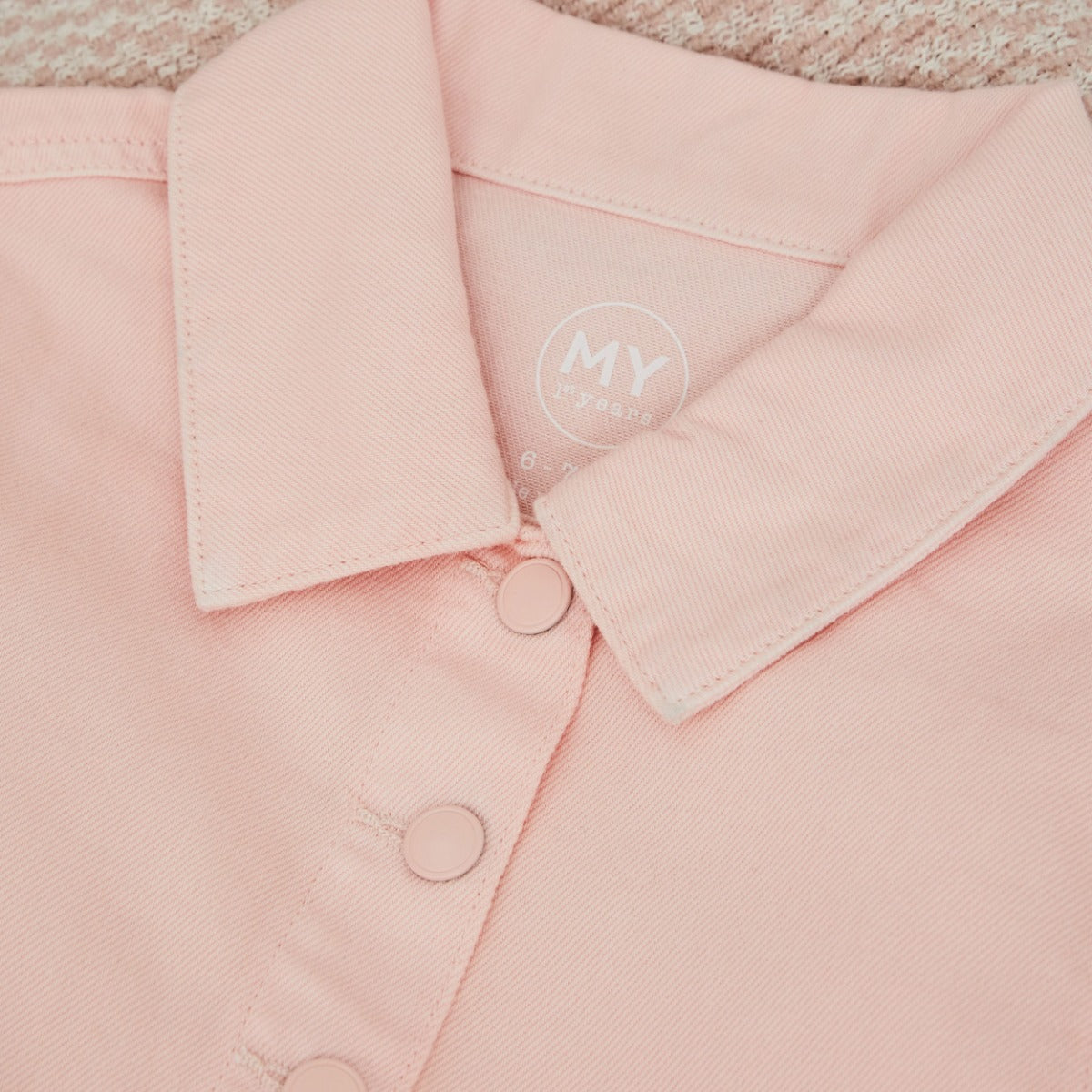 Personalised Floral Pink Denim Jacket