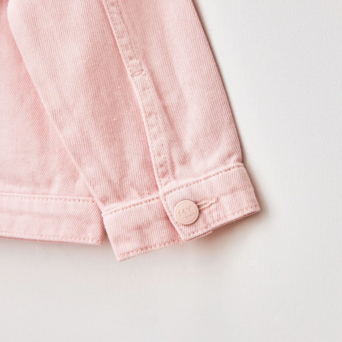 Personalised Safari Animals Pink Denim Jacket