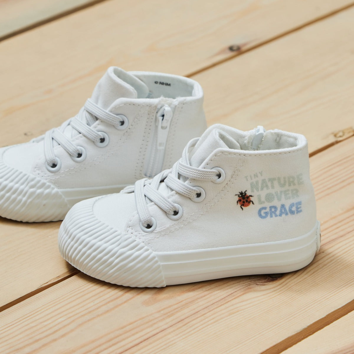 Personalised Natural History Museum™ Nature Lover High Top Trainers 