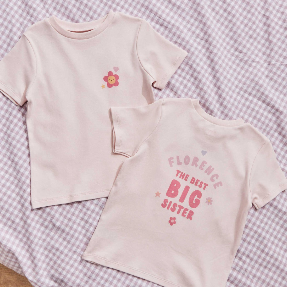 Personalised Best Big Sister T Shirt