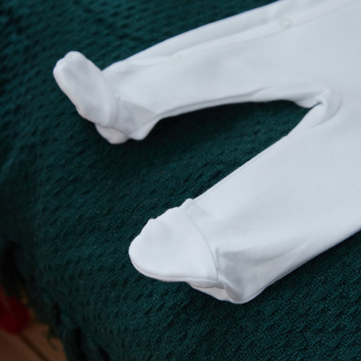 Personalised 1st Christmas Wrap Sleepsuit & Hat Set