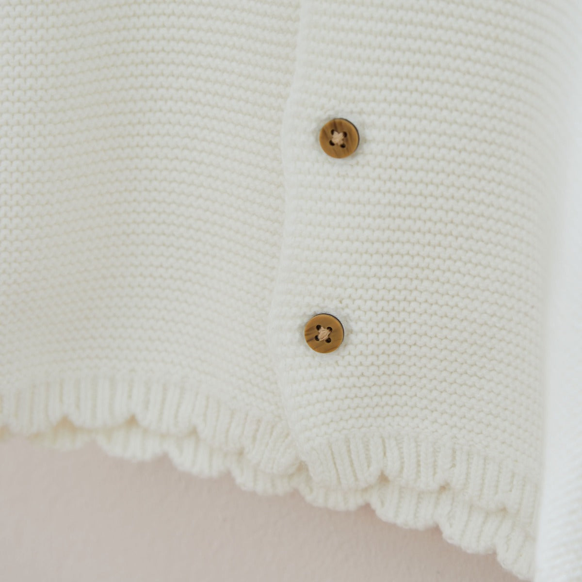 Personalised White Front Name Cardigan