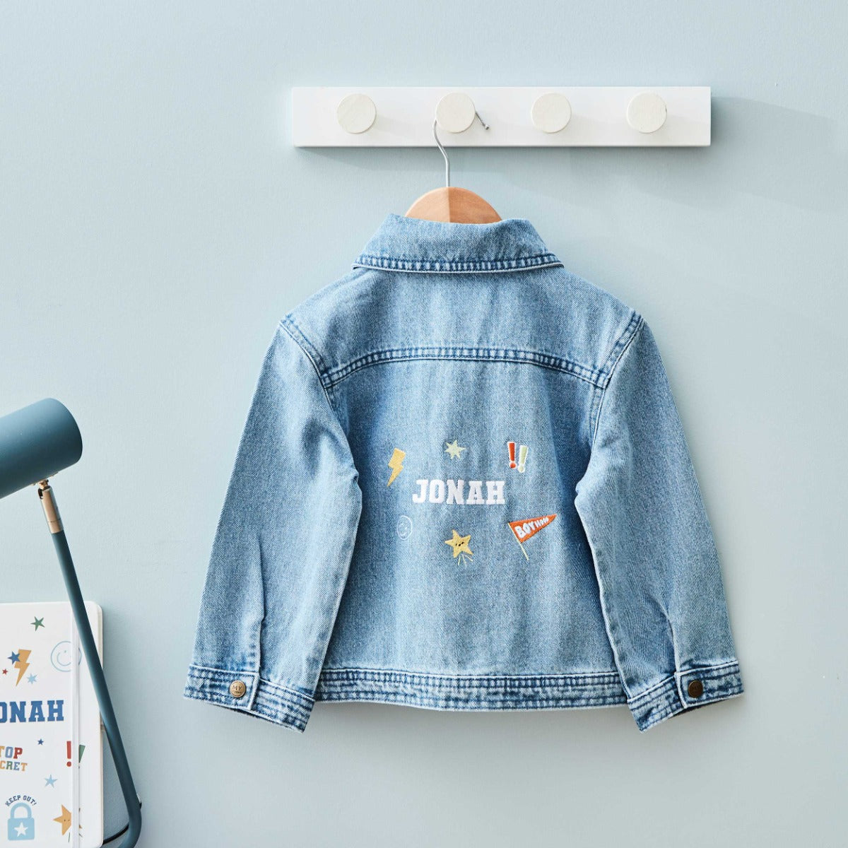 My Personalised Varsity Embroidered Denim Jacket