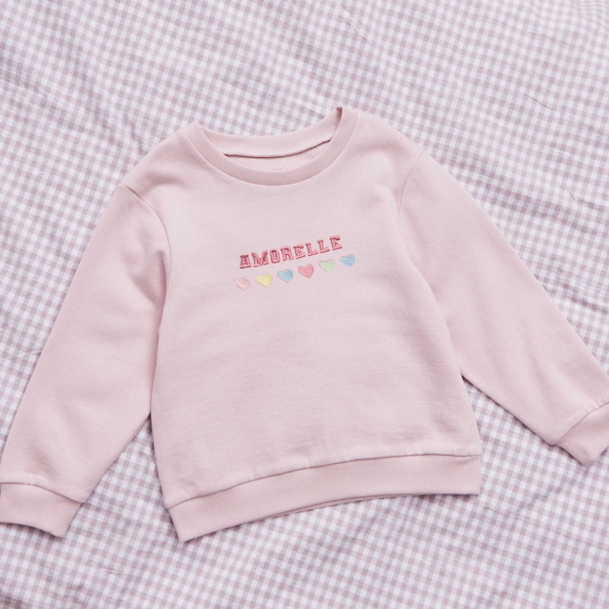 My Personalised Rainbow Heart Sweatshirt