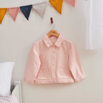 My Kids Personalised LOVE Pink Denim Jacket