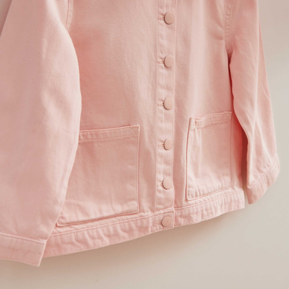 My Kids Personalised LOVE Pink Denim Jacket