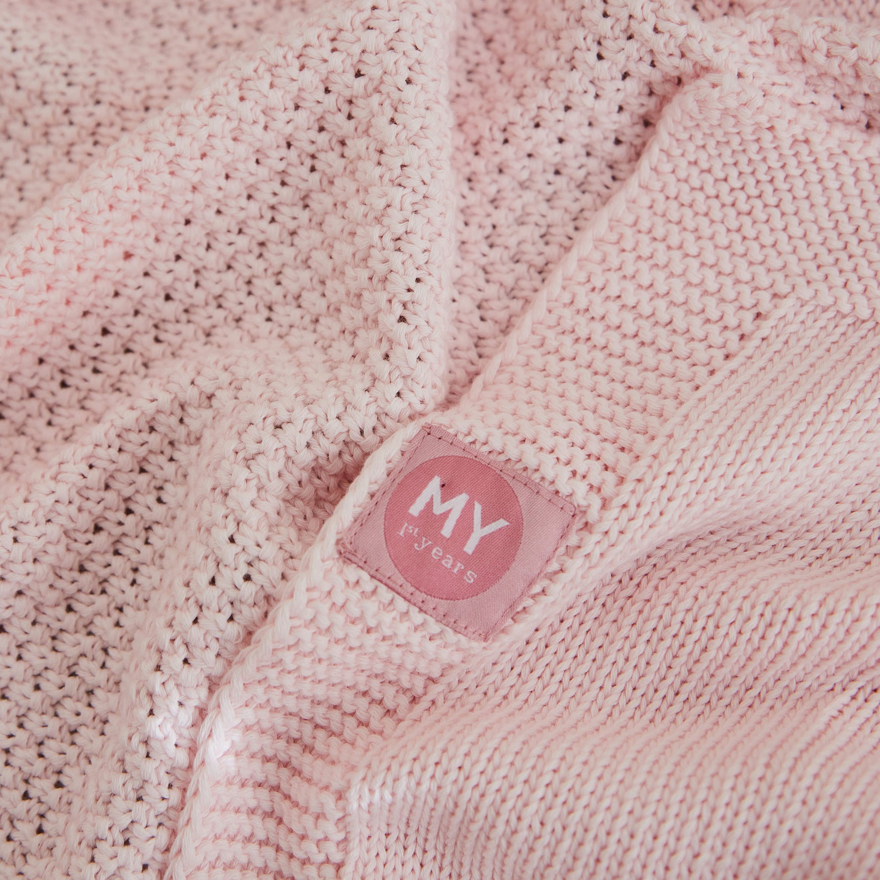 Personalised Light Pink Birthdate Baby Shawl