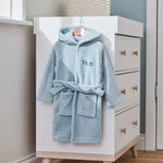 Personalised Soft Blue Fleece Robe