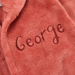 Personalised Pumpkin Fleece Robe with Ears 