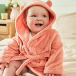 Personalised Peach Sorbet Fleece Robe