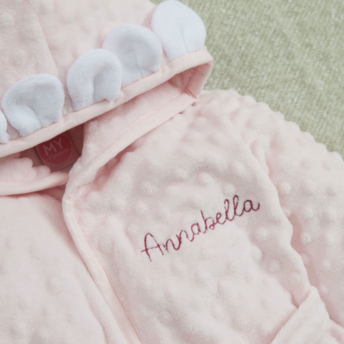 Personalised Flower Fleece Robe 