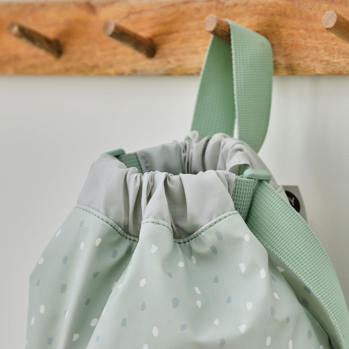 Personalised Sage Spot Drawstring Bag