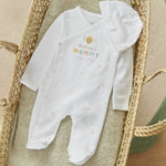 Personalised Bee-utiful Moth'ers Day Wrap Sleepsuit and Hat