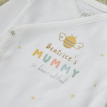 Personalised Bee-utiful Moth'ers Day Wrap Sleepsuit and Hat
