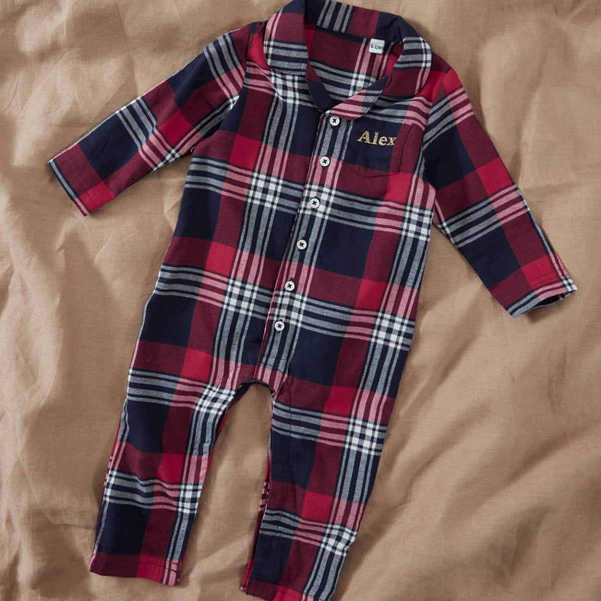 Personalised Children's Tartan Romper