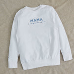 Personalised Heart On Her Sleeve Mama Ecru Sweatshirt