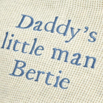 Personalised Daddy's Little Man Oatmeal Cardigan 