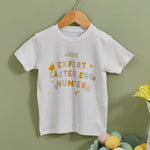 Personalised Easter Egg Hunter White Kids T-Shirt
