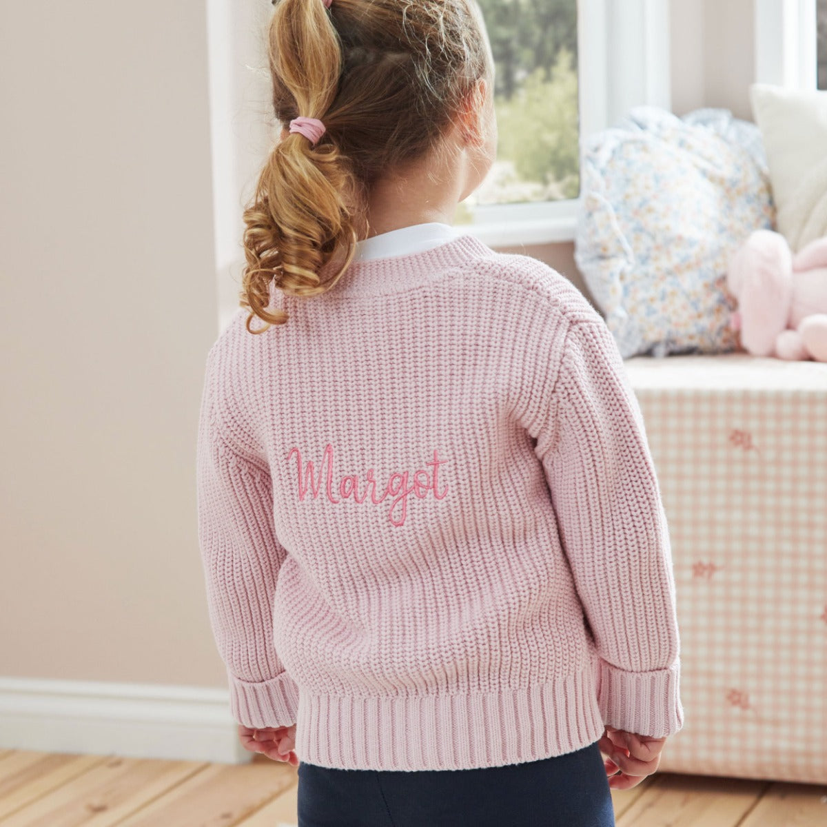 Personalised Pink Cardigan