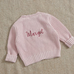 Personalised Pink Cardigan