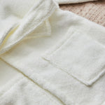 Personalised Ivory Cotton Towelling Robe