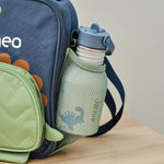 Personalised Green Dino Character Lunch Bag 