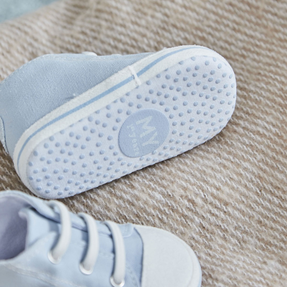 Personalised Baby Blue High Top Trainers 
