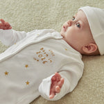 Personalised Born in 2026 Gold Star Sleepsuit