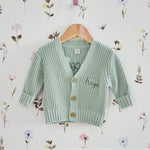 Personalised So Loved Sage Cardigan