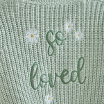 Personalised So Loved Sage Cardigan