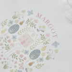 Personalised Garden Secrets Floral White T-Shirt