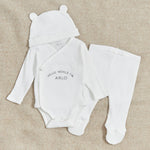 Personalised Hello World Home From The Hospital Baby Gift Set