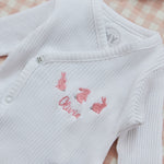 Personalised Home From The Hospital Three Bunnies Set