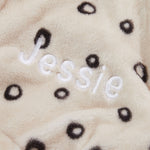 Personalised Leopard Fleece Robe 