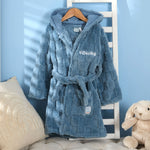 My Kids Personalised Checkerboard Fleece Robe